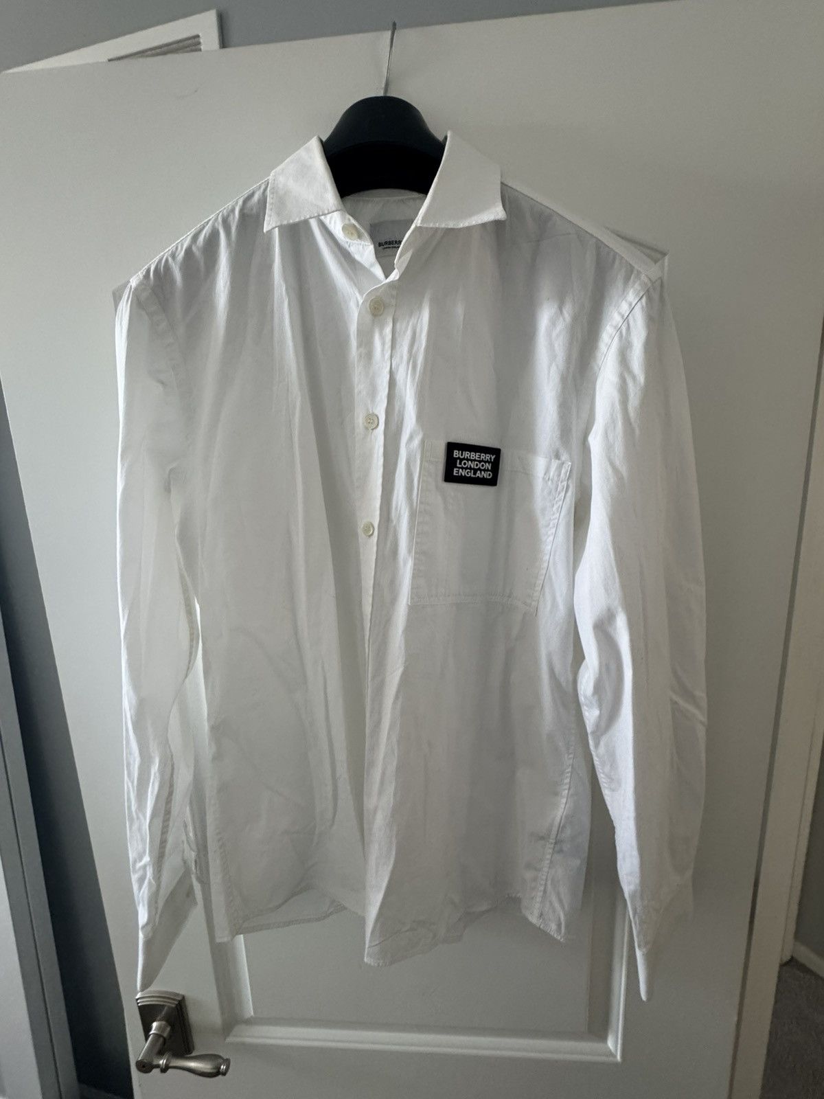 Burberry Clothing Burberry Long Sleeve White Shirt Plain Burberry