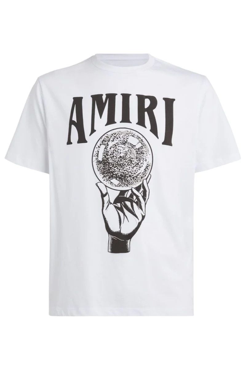 Amiri o1gr1nt1024 Crystal Ball Ss T-Shirt in White Size US XXL / EU 58 / 5 - 1 Thumbnail