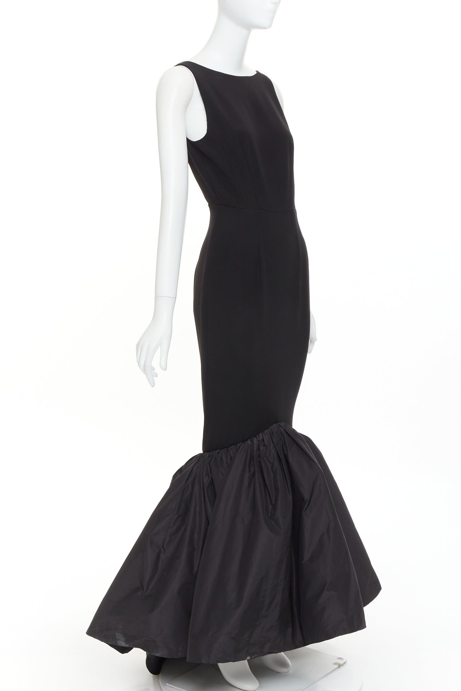 Alexandre Vauthier rare ALEXANDRE VAUTHIER COUTURE SS2025 Runway black open back voluminous taffeta trumpet gown Size S / US 4 / IT 40 - 1 Thumbnail
