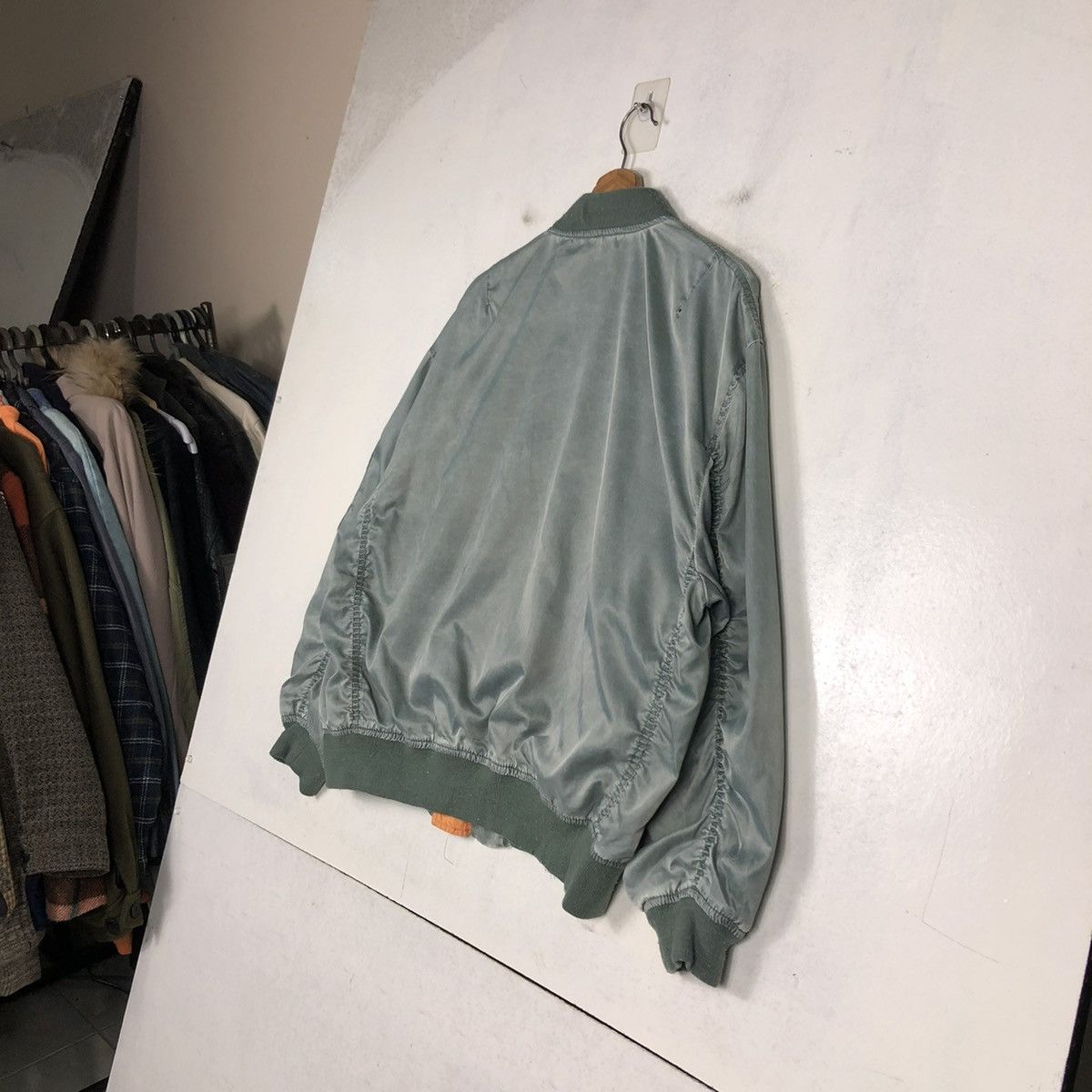 Vintage 📌VINTAGE MILITARY BOMBER FLY JACKET BUZZ RICKSON DESIGN Size US L / EU 52-54 / 3 - 11 Thumbnail