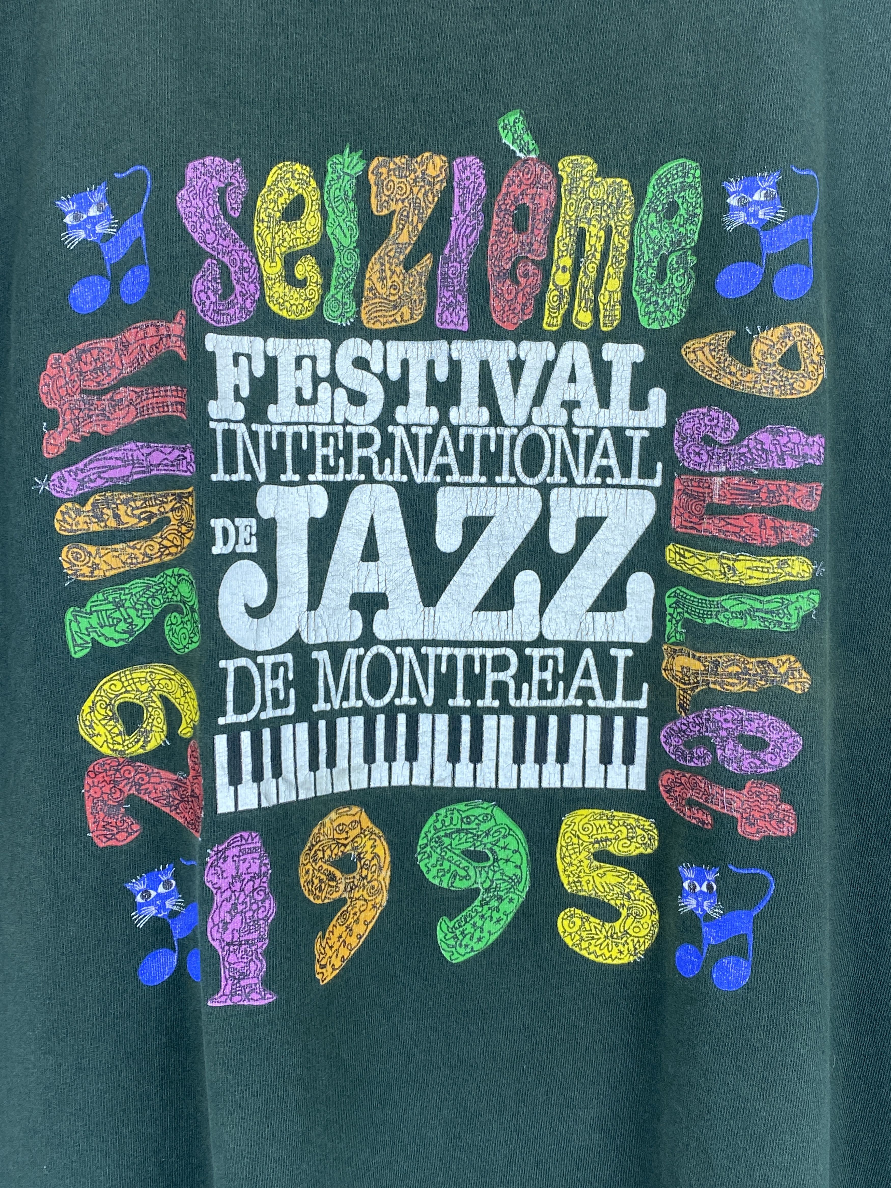 Vintage Vintage 90s Festival De Jazz De Montreal Tee TA0577 Size US L / EU 52-54 / 3 - 12 Thumbnail