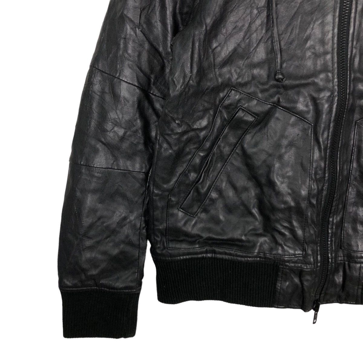 Genuine Leather 🔥90’s Soft Leather Bomber Jacket Azul Japan Made Size US S / EU 44-46 / 1 - 4 Thumbnail