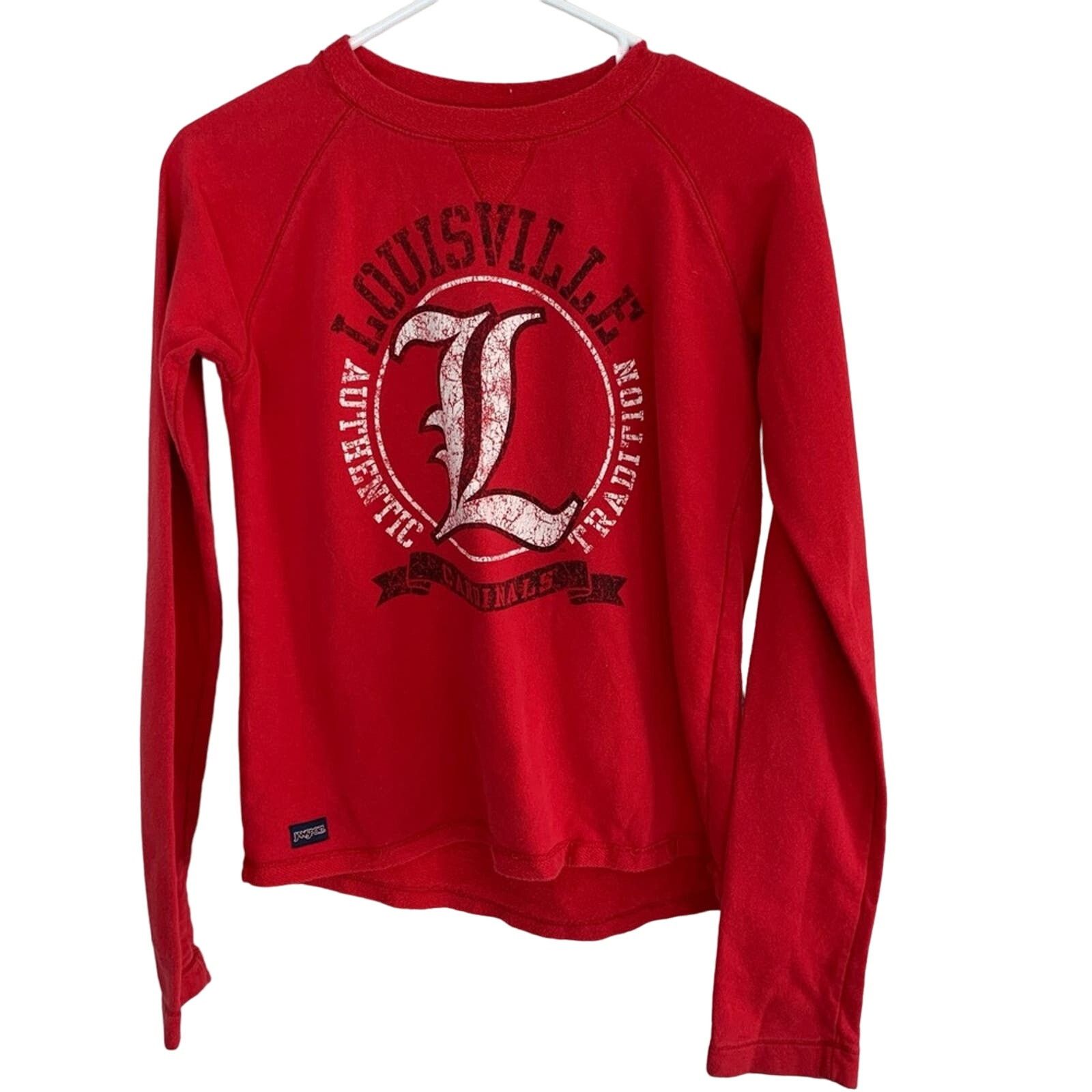 Jansport VINTAGE LOUISVILLE CARDINALS MENS SMALL LIGHT SWEATSHIRT Size US S / EU 44-46 / 1 - 1 Thumbnail