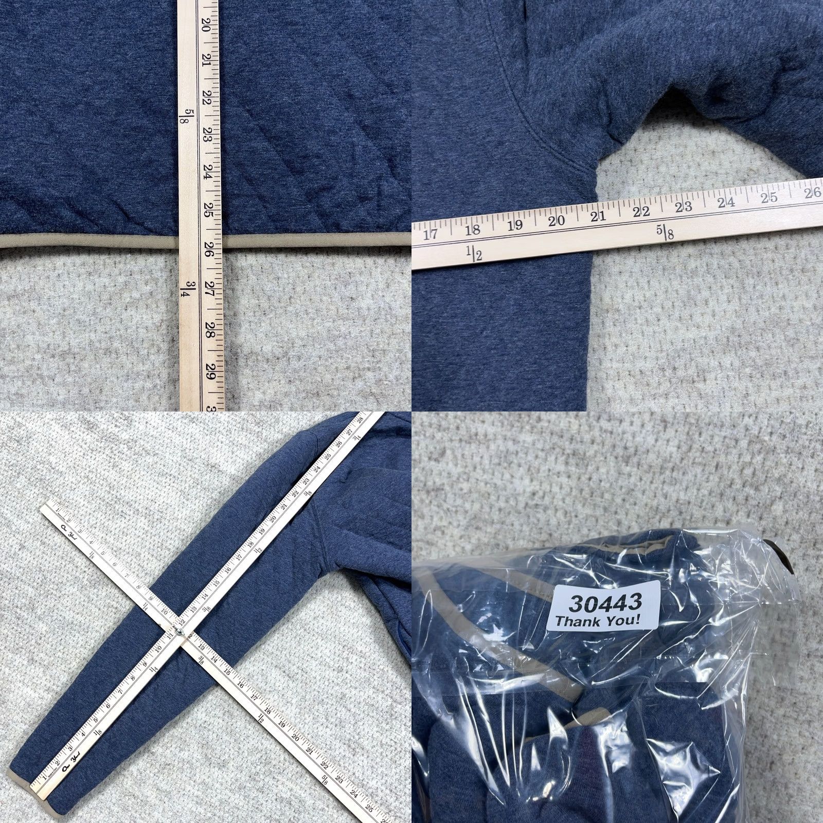 Stoic Stoic Sweater Men Medium Blue Tan Quilted Pullover Snap T Sweatshirt Adult Size US M / EU 48-50 / 2 - 8 Thumbnail