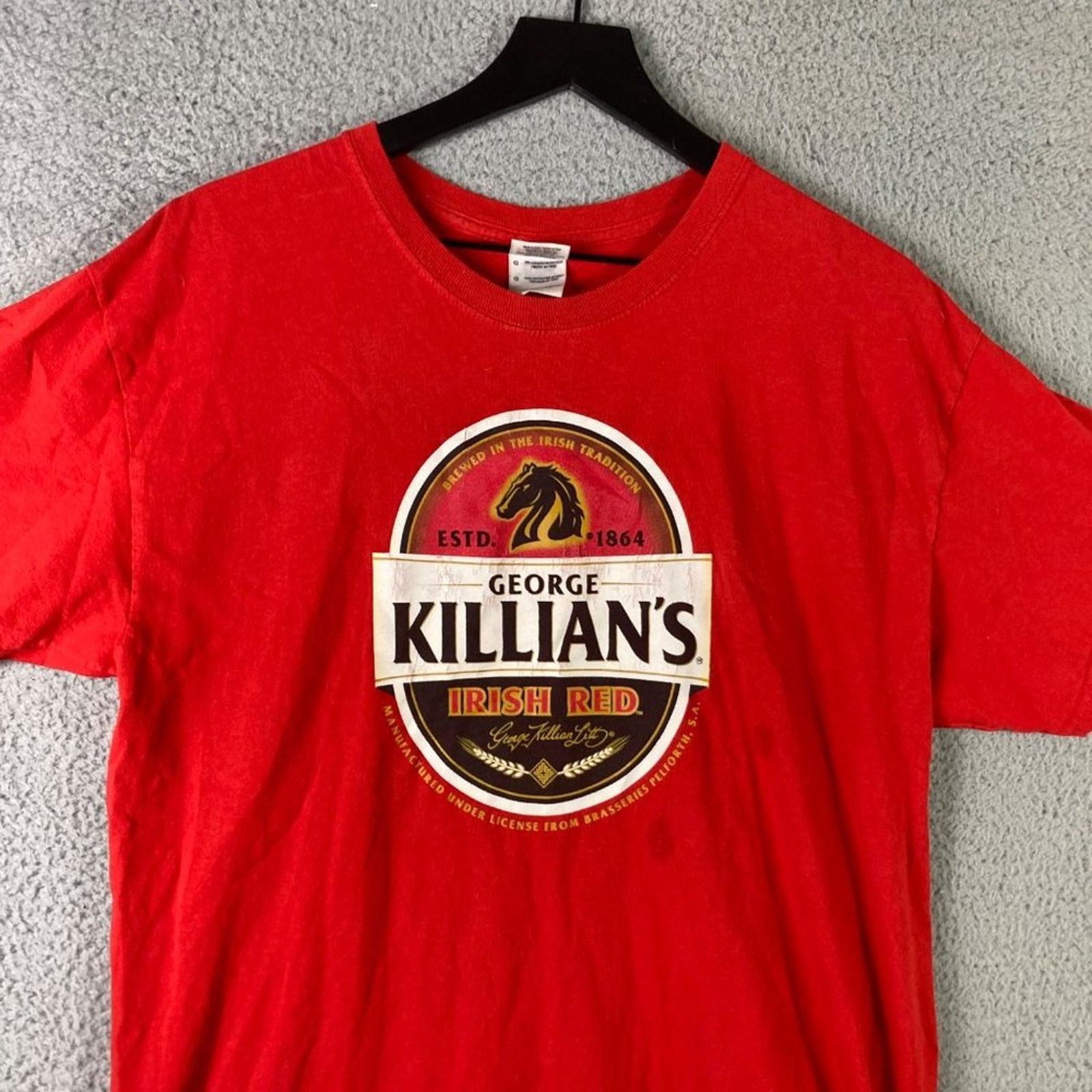 Gildan Irish Red George Killian's Shirt Beer T-Shirt Mens Size L Size US L / EU 52-54 / 3 - 4 Thumbnail