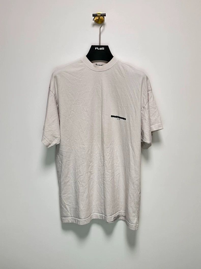 Balenciaga Balenciaga Doublesided Logo Short Sleeve T-2505 Size US S / EU 44-46 / 1 - 2 Thumbnail