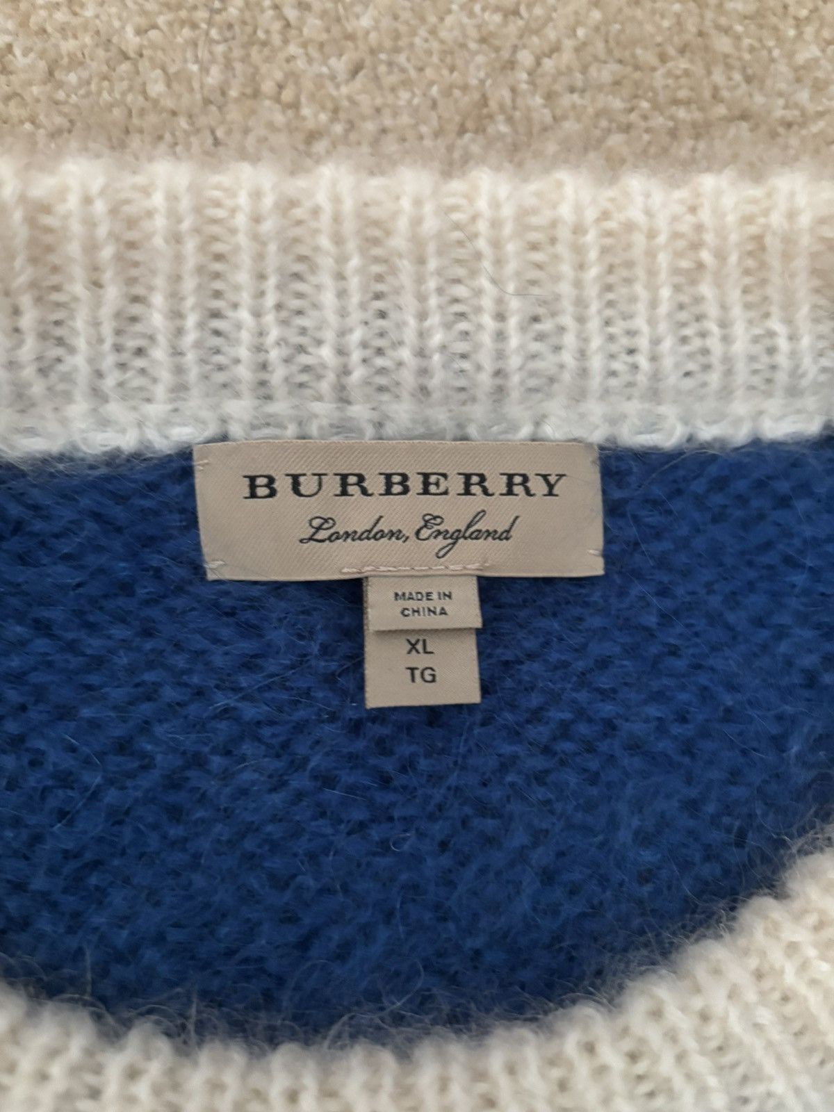 Burberry Burberry Osbourne Crewneck Sweater Wool Knit Logo Sweater Size US XL / EU 56 / 4 - 3 Thumbnail