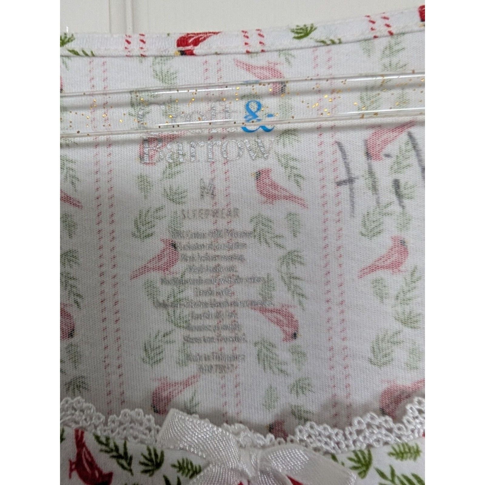 Croft & Barrow Croft & Barrow Cardinal Nightgown Womens Medium White Cotton Size M / US 6-8 / IT 42-44 - 5 Thumbnail