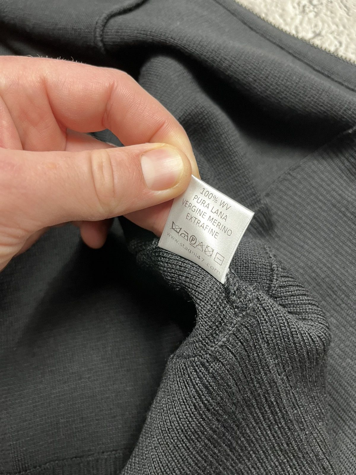 Other Stagni47 Black Wool Zip Up Knit Vest Made in Italy Size ONE SIZE - 13 Thumbnail