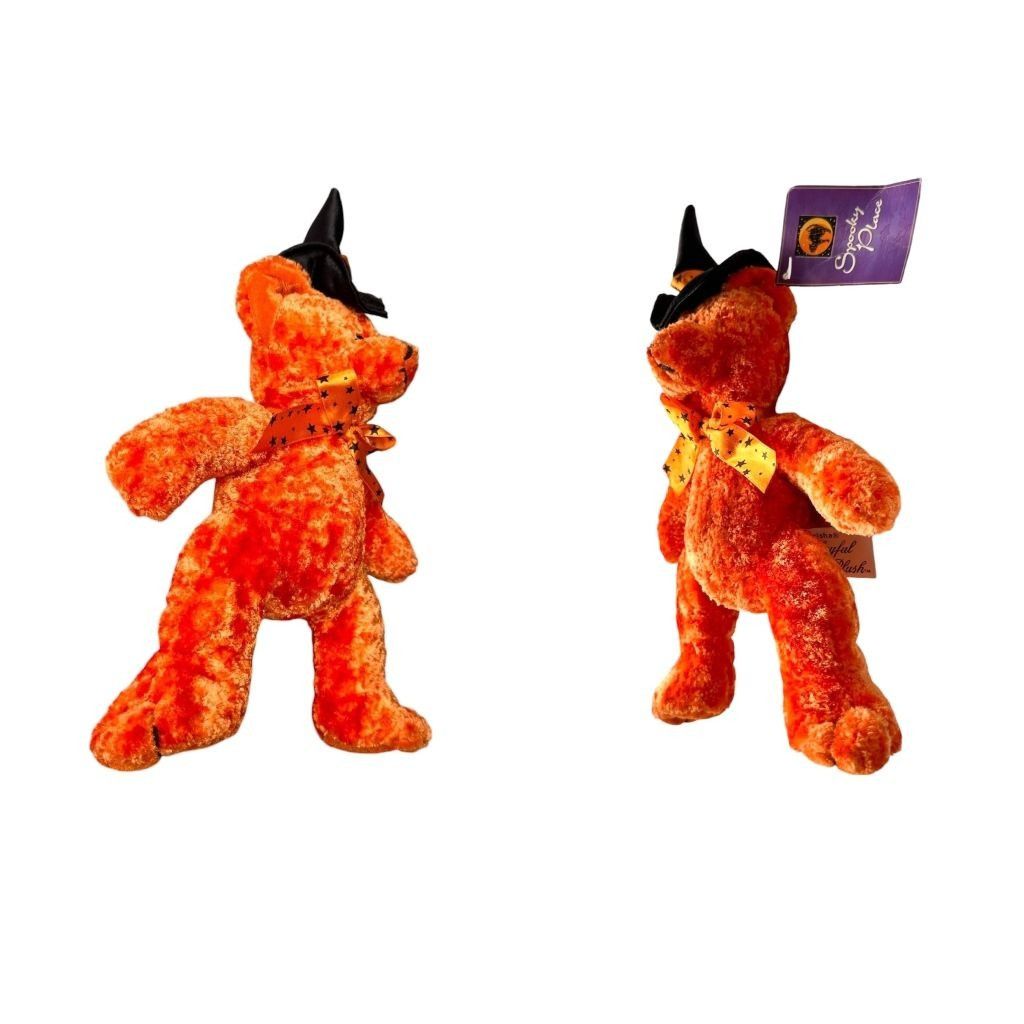 Vintage VTG 1988 Crista Collections Halloween Bear Plush NWT Orange Size ONE SIZE - 8 Thumbnail