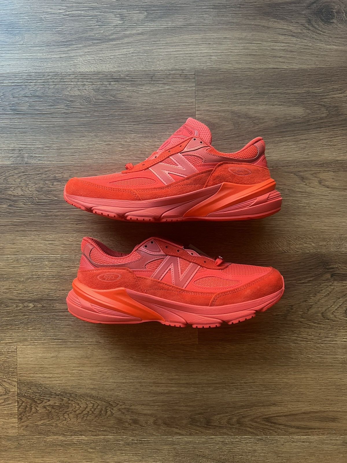 Men’s New Balance Joe FreshGoods 990v6 Sneakers in Red.
