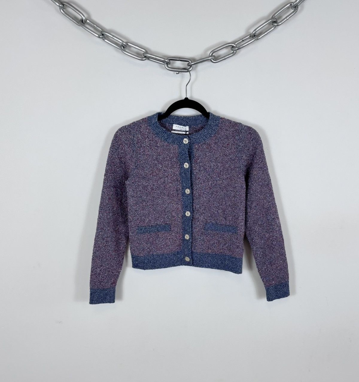 Sandro Sandro Paris NWT Women’s Italian Yarn Knit Cardigan Sweater Size S / US 4 / IT 40 - 1 Thumbnail