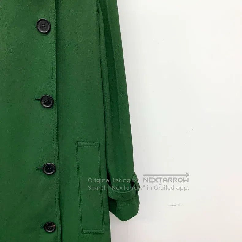 Acne Studios Acne Studios Dark Green Notched Collar Double-Breasted Lon Size 4XL / US 24-26 - 4 Thumbnail