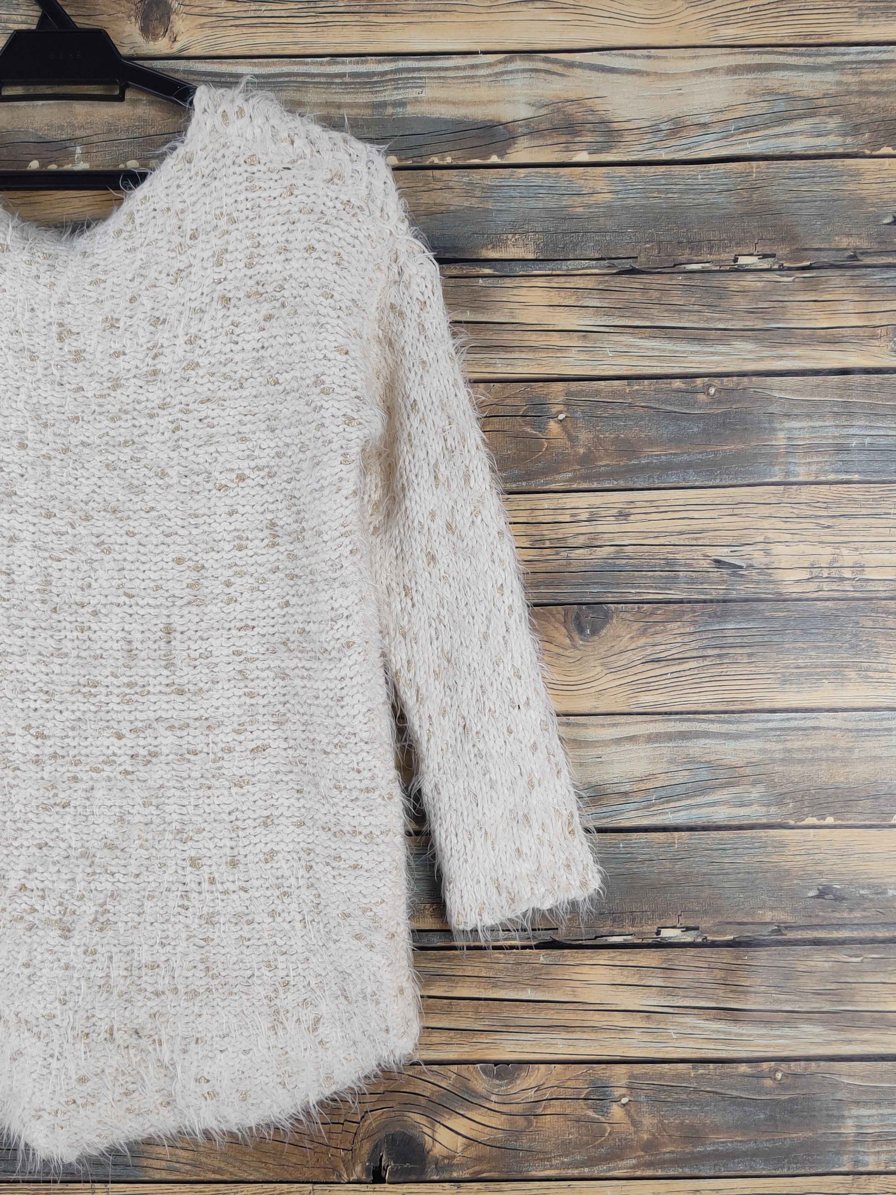 Japanese Brand Atmark Light Brown Shag Shaggy Fur Mohair Knitwear #W1670 Size M / US 6-8 / IT 42-44 - 9 Thumbnail