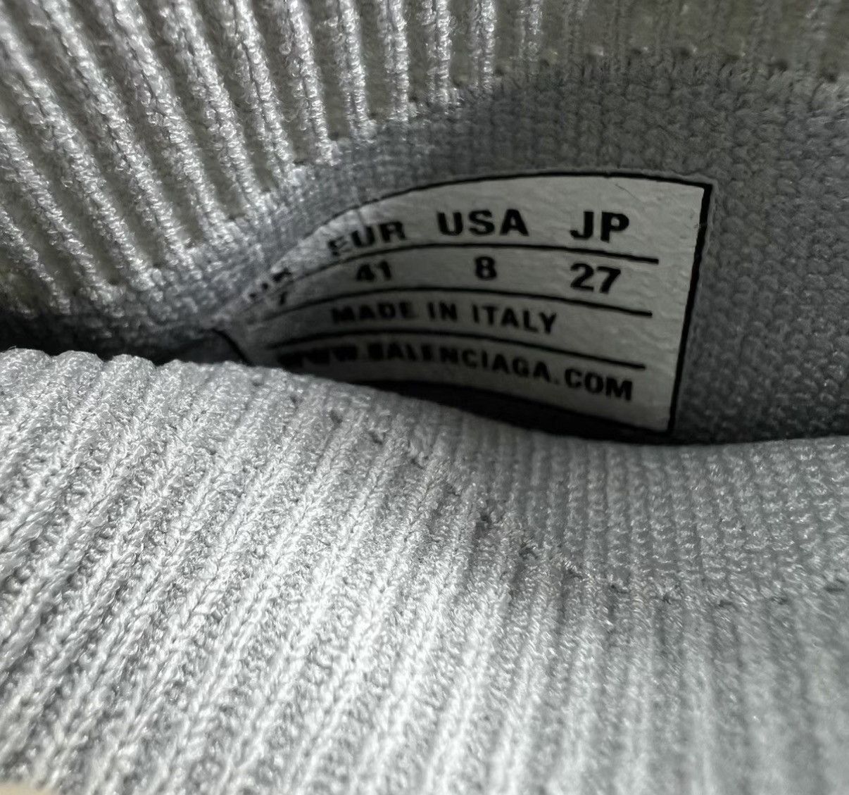 Balenciaga Balenciaga Speed Grey Knitted 3M Sock Sneakers J41 Size US 8 / EU 41 - 7 Thumbnail