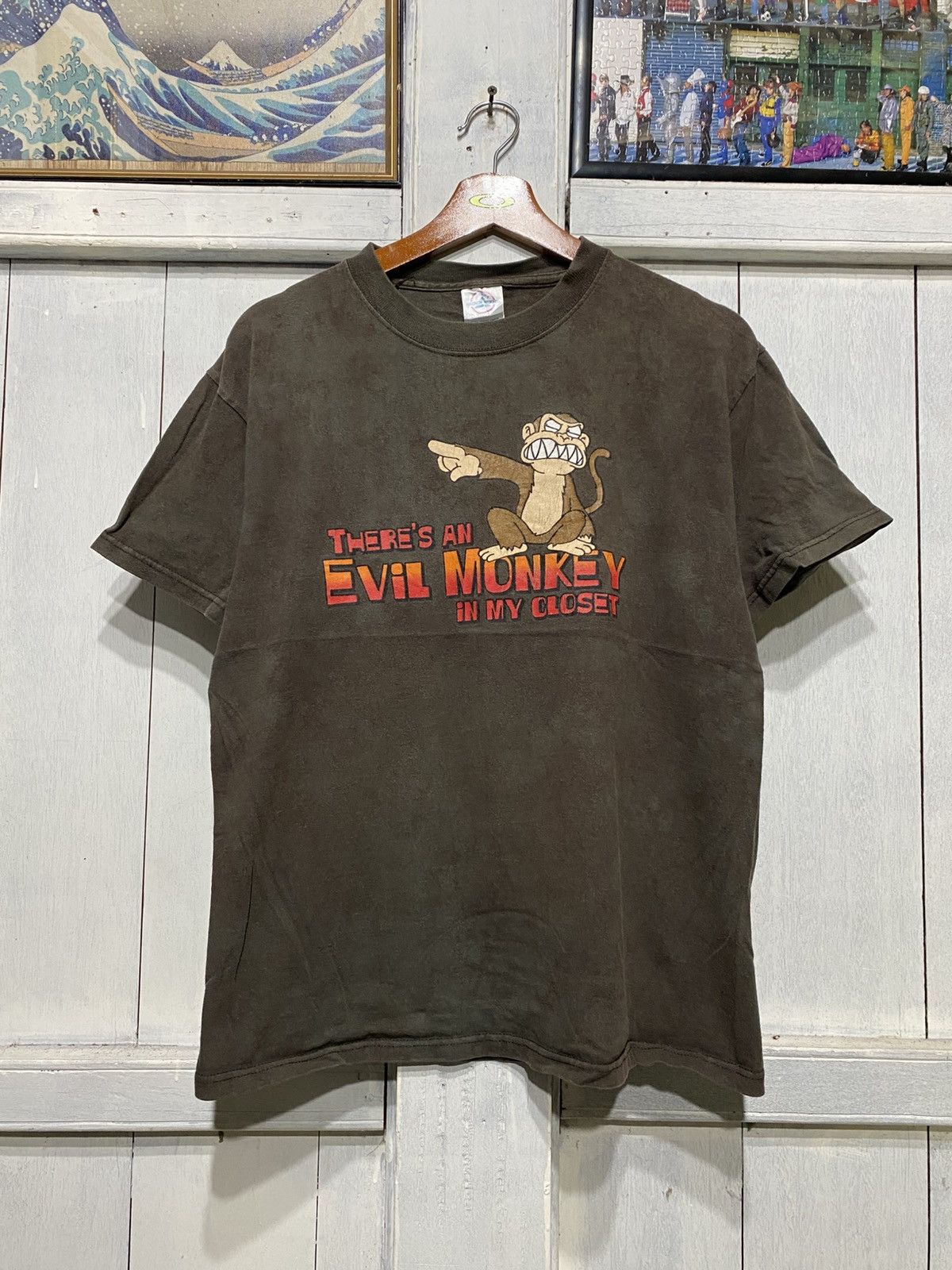 Vintage Vintage Tie Dye Evil Monkey Tshirt Size US M / EU 48-50 / 2 - 1 Thumbnail