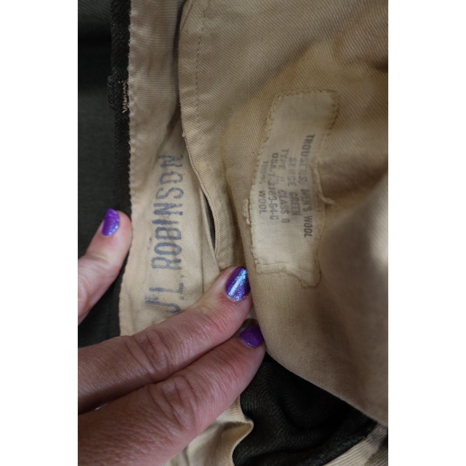 Vintage Vintage 60s Vietnam War Marines USMC Wool Suit Size 36R - 7 Thumbnail