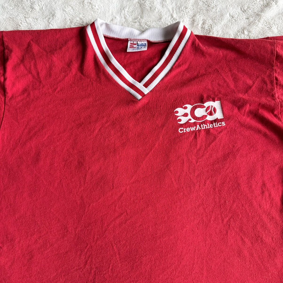 Other Vintage Baseball Jersey Shirt Mens XL Red Flame Washington Size US XL / EU 56 / 4 - 4 Thumbnail