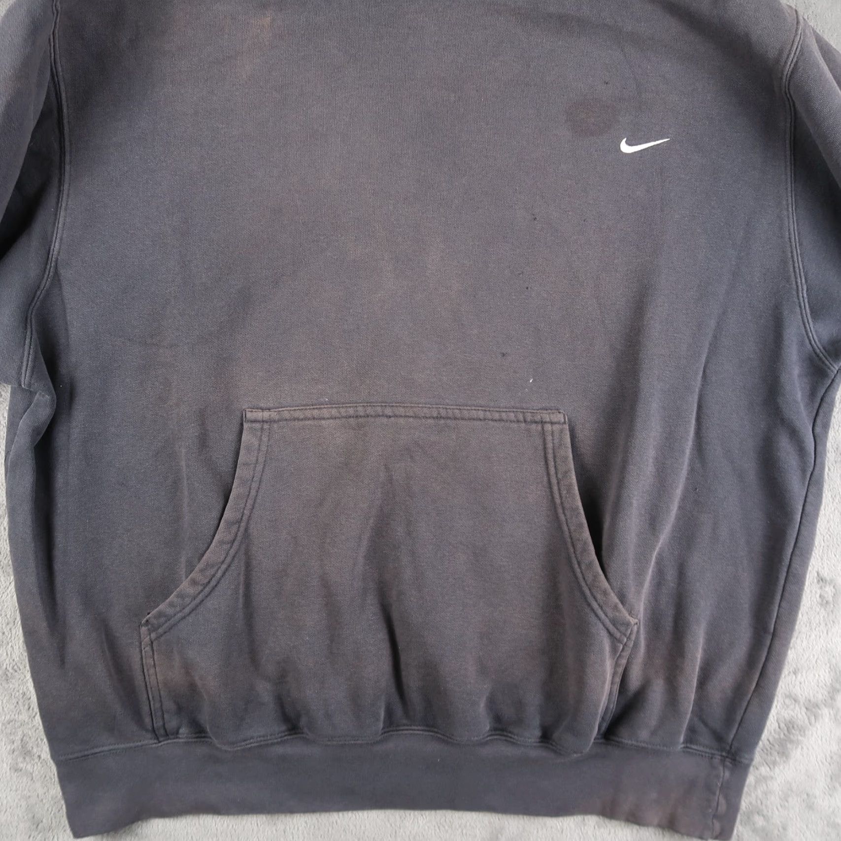 Nike VINTAGE Nike Hoodie Mini Swoosh Faded Blue L Large Pullover Mens Size US L / EU 52-54 / 3 - 5 Thumbnail