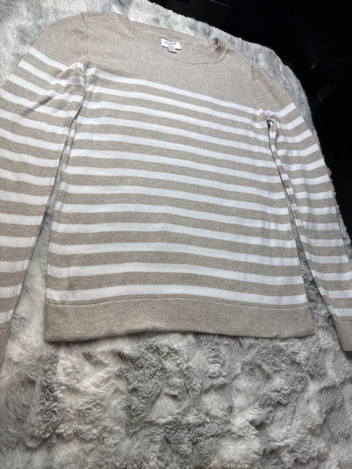 J.Crew Striped biege and white long sleeve shirt Size XS / US 0-2 / IT 36-38 - 3 Thumbnail