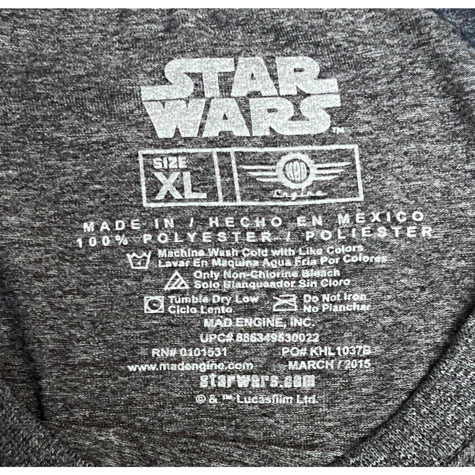 Star Wars Star Wars Darth Vader Darkside Logo Gray T-Shirt X-Large Size US XL / EU 56 / 4 - 4 Thumbnail