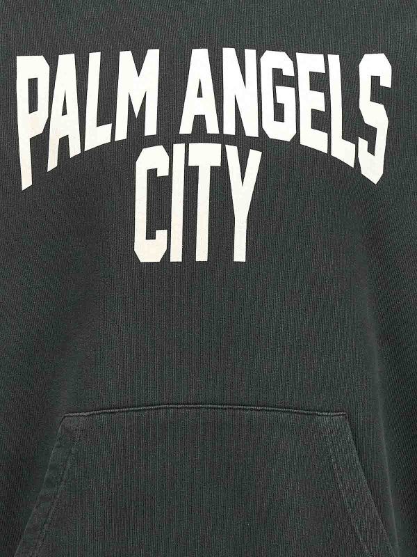 Palm Angels o1y0325 Logo Hoodie in Lead Size US S / EU 44-46 / 1 - 3 Thumbnail