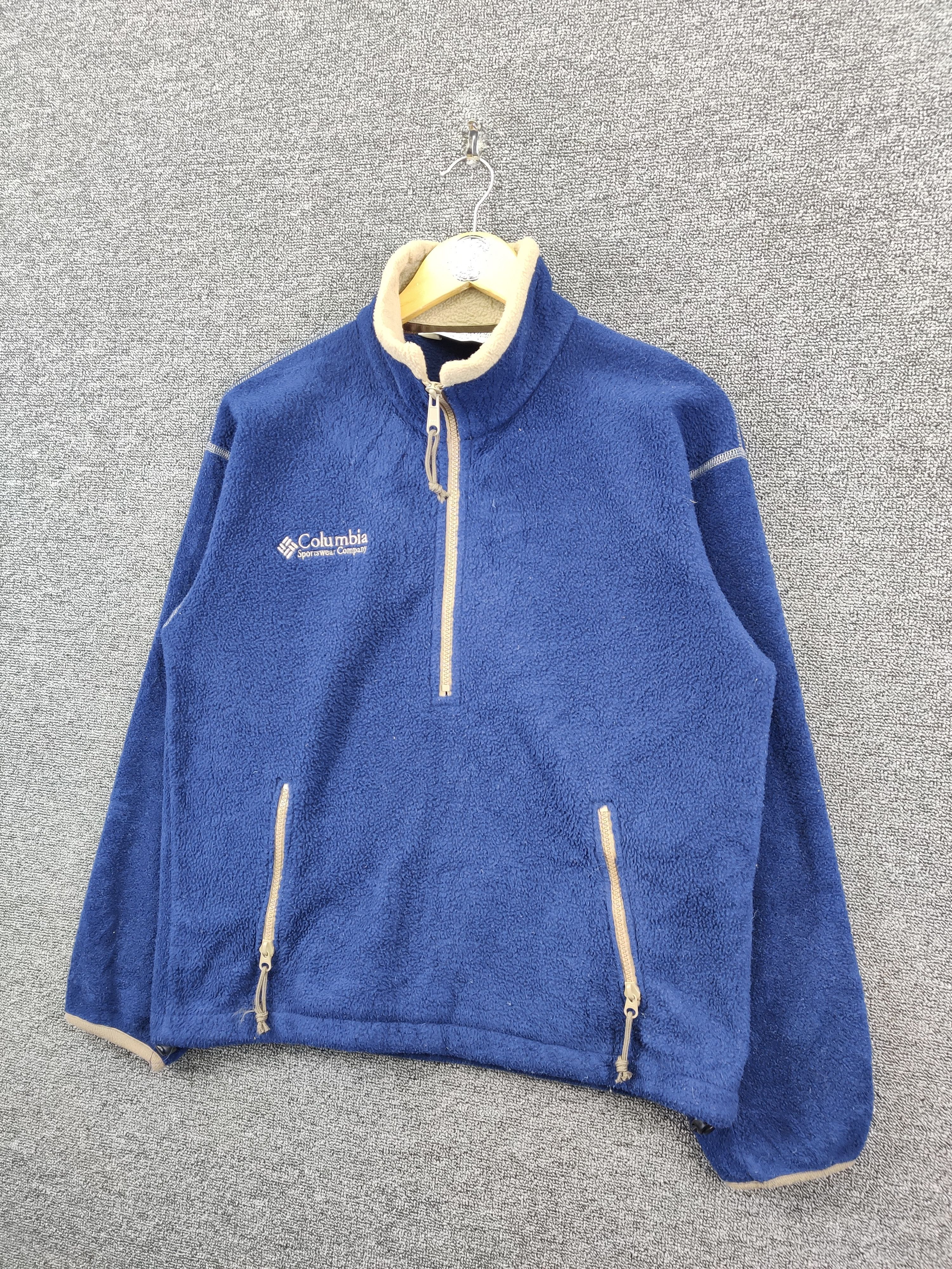 Columbia Vintage Columbia Fleece Half Zipper Jacket Size US XXS / EU 40 - 2 Thumbnail