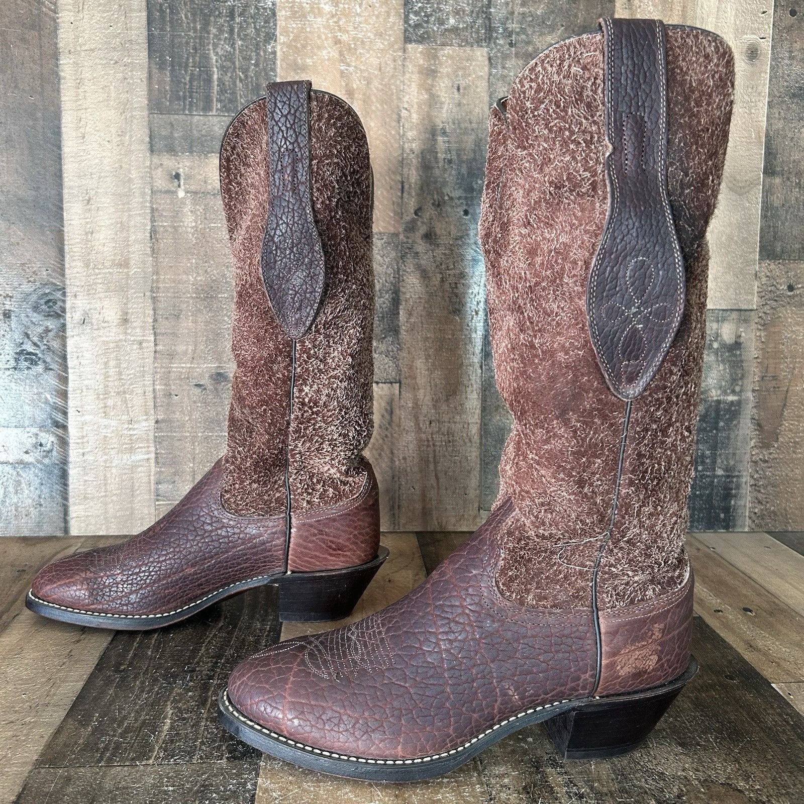Acme Clothing Acme Vintage Tall Bullhide Mule Ear Cowboy Boots Mens 11 D Size US 11 / EU 44 - 2 Thumbnail