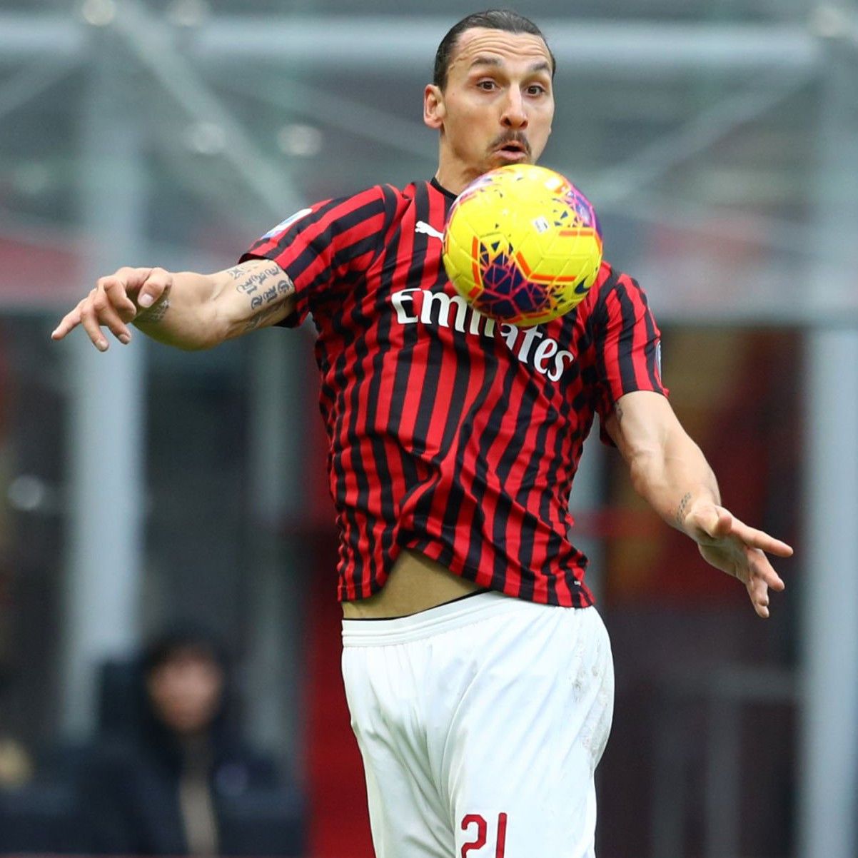 Puma AC Milan 2019-2020 Home Jersey Zlatan Ibrahimovic 21 Size US S / EU 44-46 / 1 - 12 Thumbnail