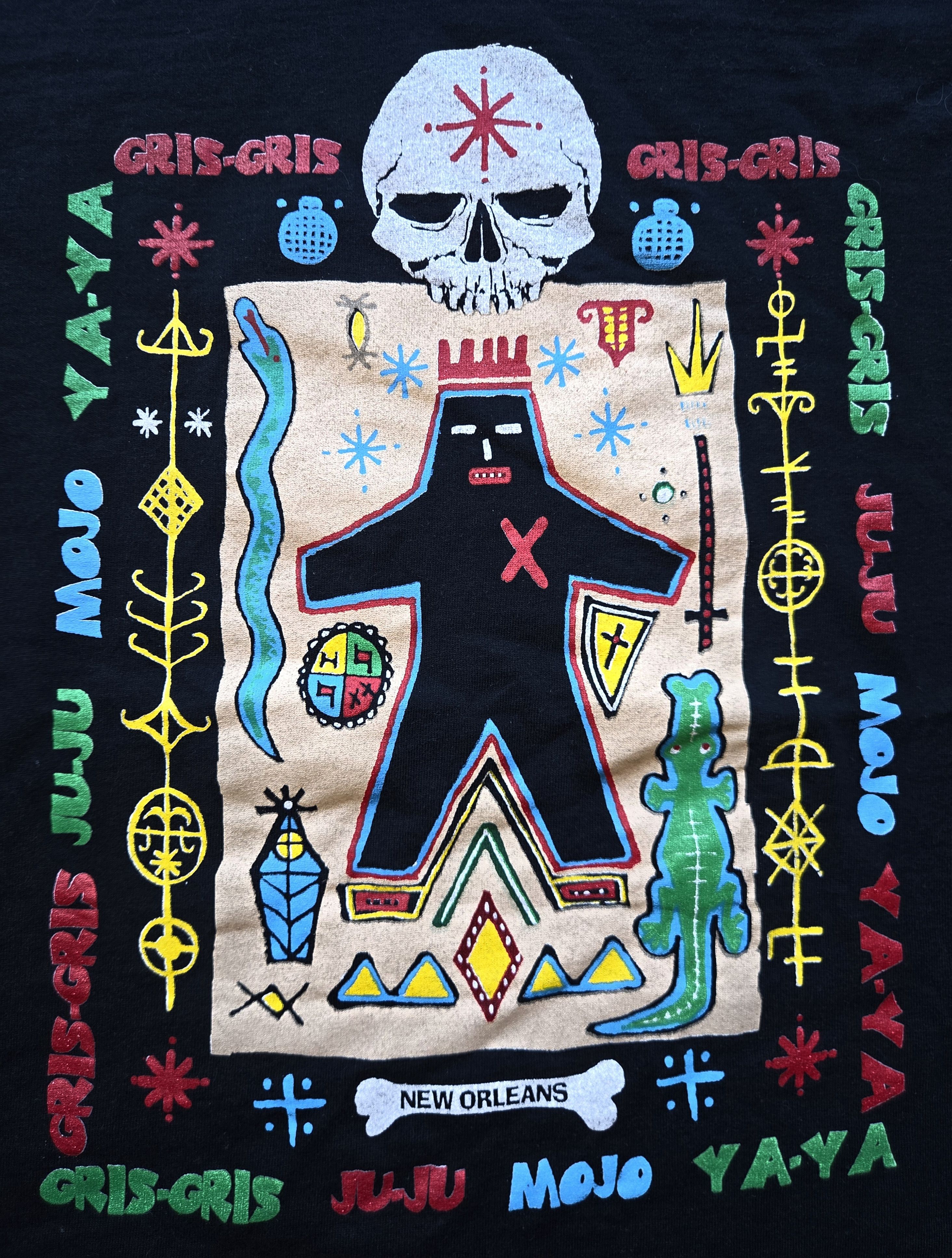 Musium Div. Vintage 90s New Orleans Voodoo Museum Shirt Folk Art Occult Size US XL / EU 56 / 4 - 7 Thumbnail