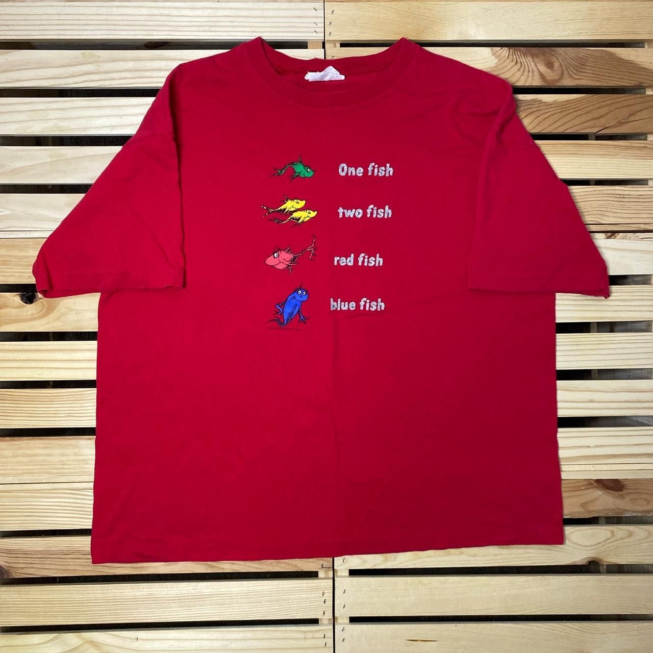 Other Vintage Dr. Seuss Red Book Promo Tee Size Large Size US L / EU 52-54 / 3 - 1 Thumbnail