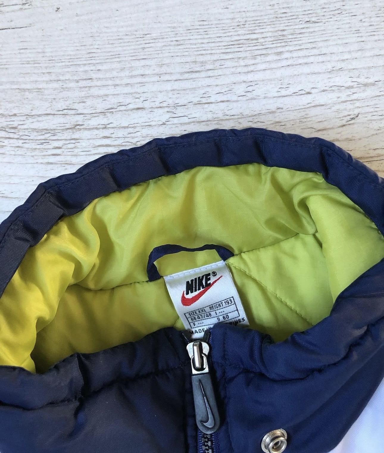 Nike × Vintage Vintage Nike down jacket puffer big logo size XXl drill rap Size US XXL / EU 58 / 5 - 4 Thumbnail