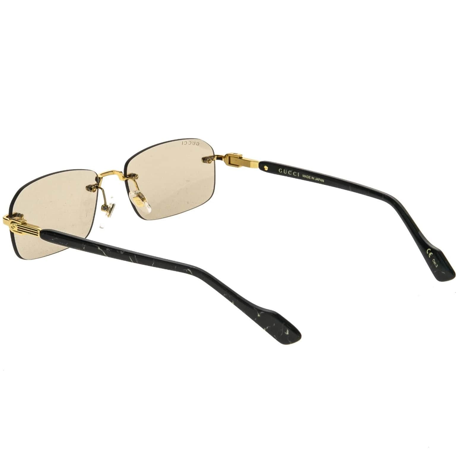 Gucci GUCCI GG1221S WEB Logo 1221 Black 005 Narrow Sunglasses Size ONE SIZE - 2 Thumbnail