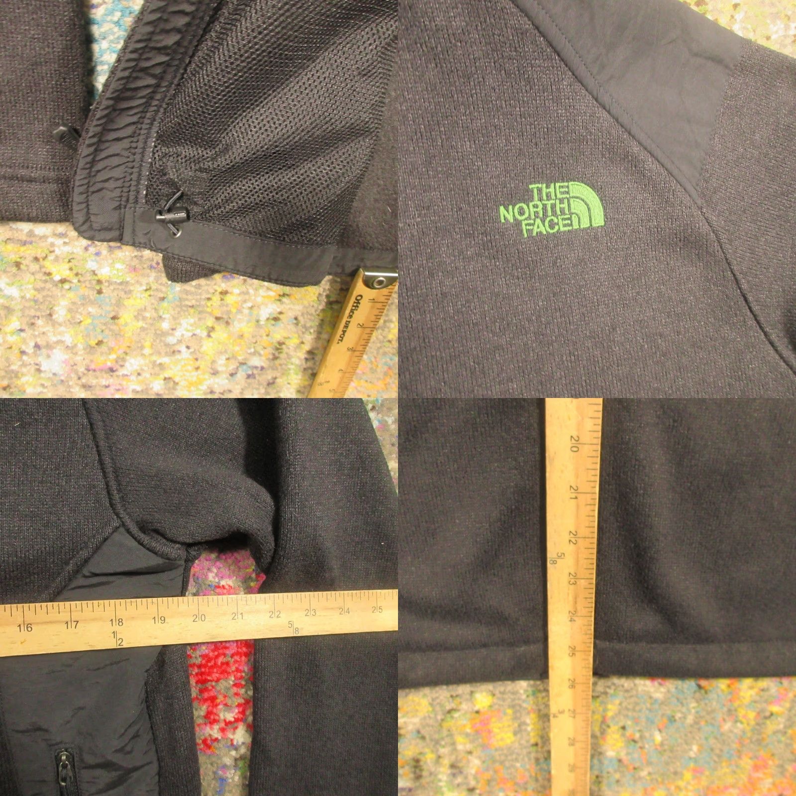 The North Face The North Face Krestwood Fleece Lined Knit Sweater Jacket Mens S Black EUC Size US S / EU 44-46 / 1 - 8 Thumbnail