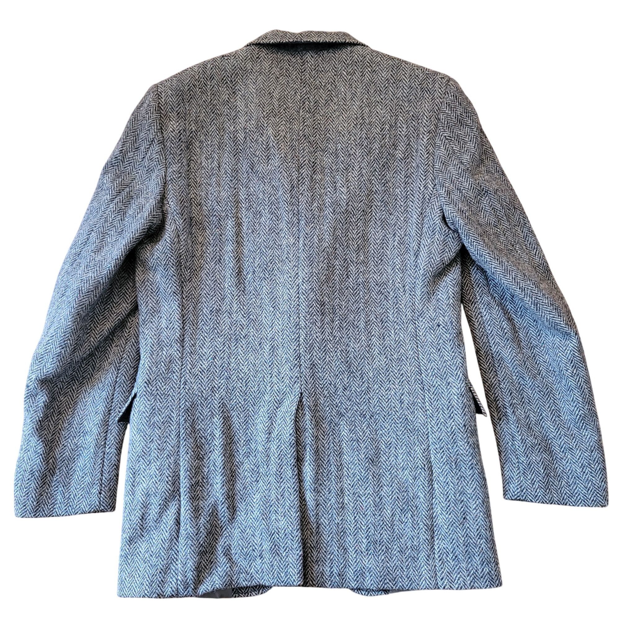 Harris Tweed Harris Tweed Handwoven Wool Blazer Jacket Herringbone USA Vi Size 40R - 4 Thumbnail