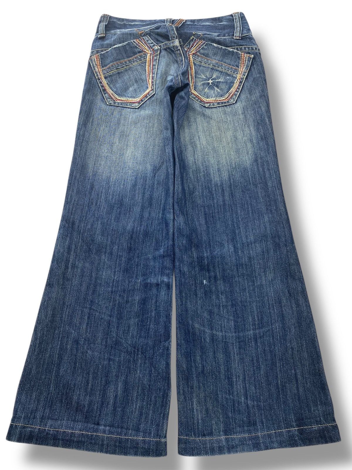 Japanese Brand Japanese Brand Faded Wash Ripped Style Boot Cut Jeans Size US 28 / EU 44 - 3 Thumbnail