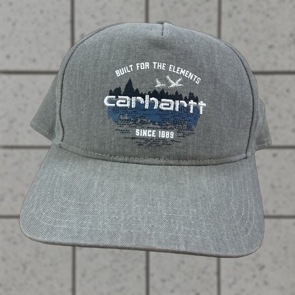 Carhartt Carhartt Snapback Hat Grey One Size Men Adjustable Outdoor Classic Solid Built For The Elements Size ONE SIZE - 1 Thumbnail