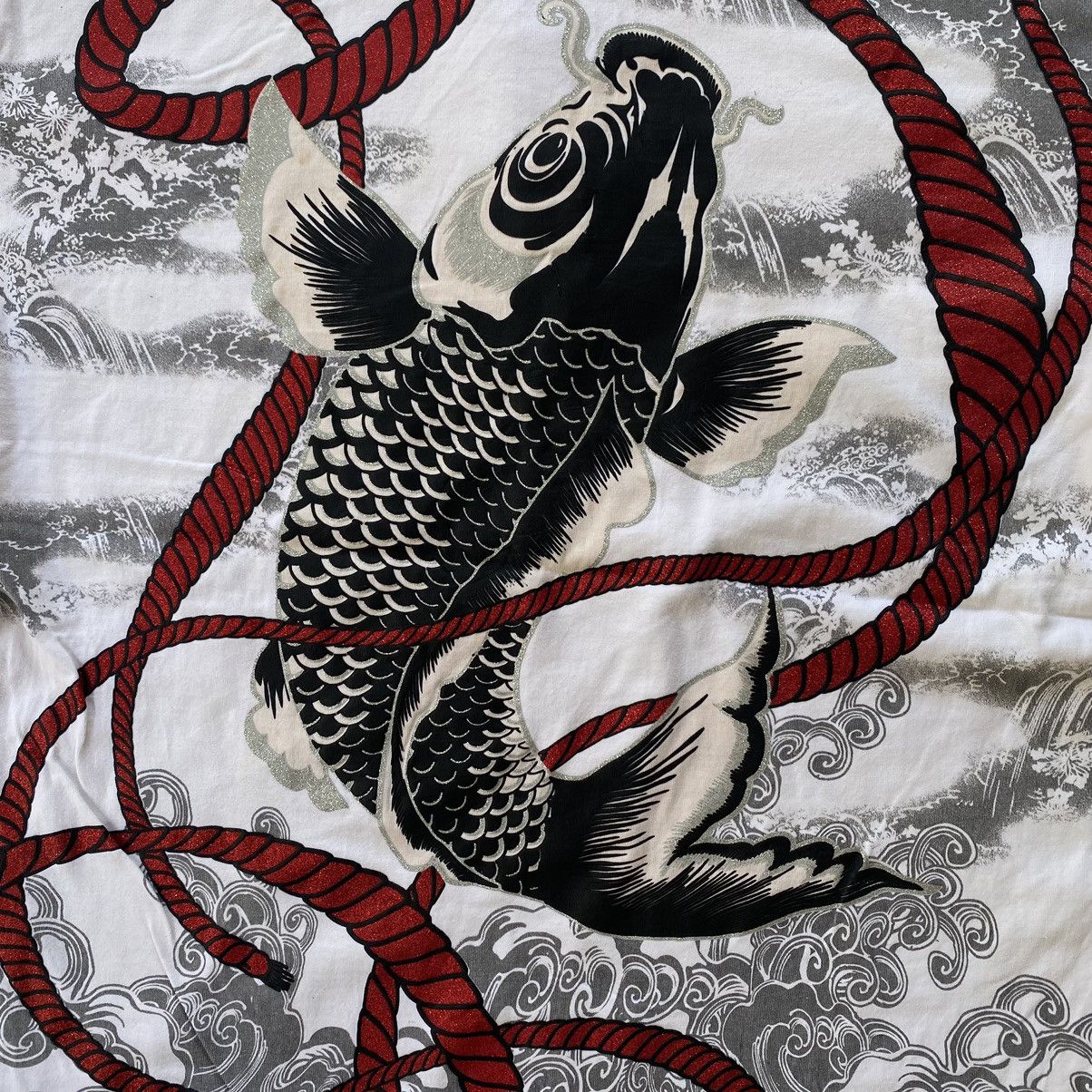Japanese Brand Fish koi japanese tradition polo tee Size US XXL / EU 58 / 5 - 8 Thumbnail