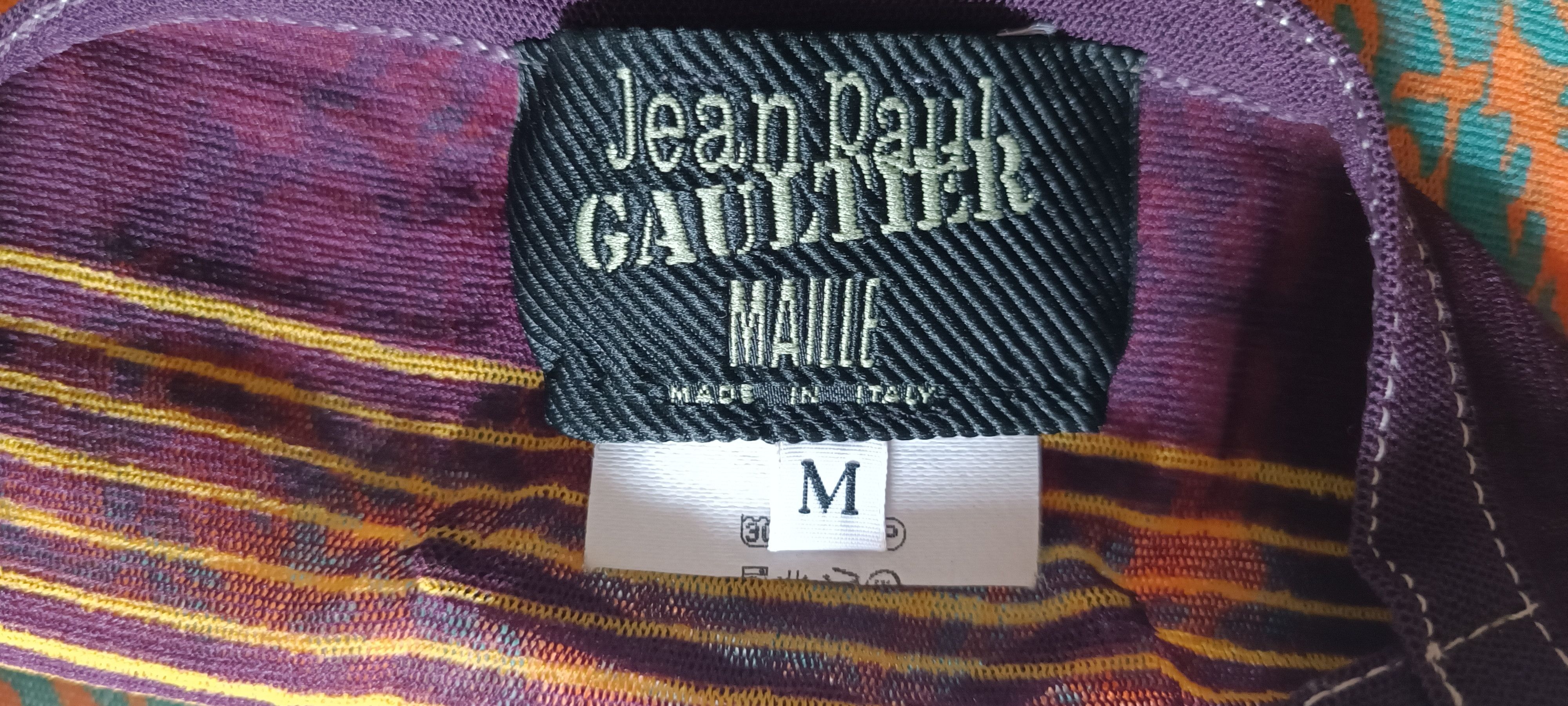 Jean Paul Gaultier Angels mini dress, in nylon micromesh Size M / US 6-8 / IT 42-44 - 3 Thumbnail