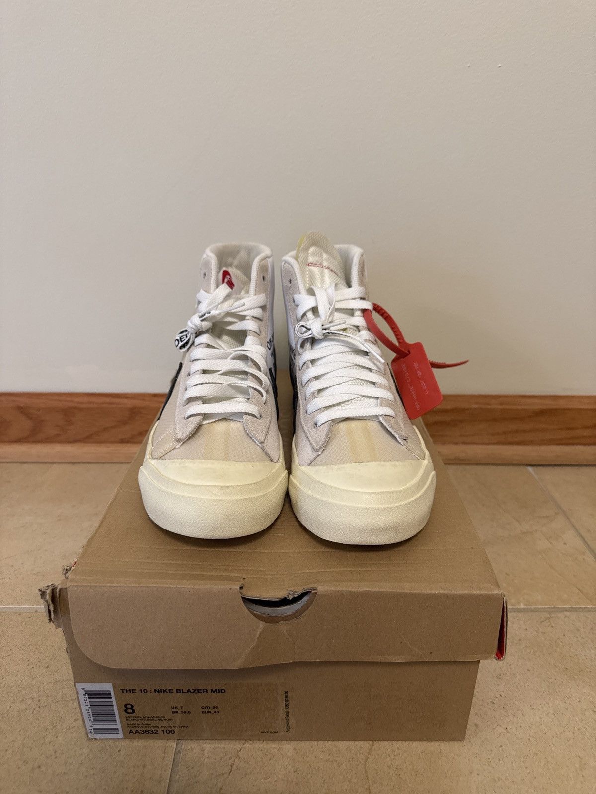 Nike × Off-White Nike Blazer Mid Off-White – US Men’s 8 | OG All | Worn Once Size US 8 / EU 41 - 4 Thumbnail