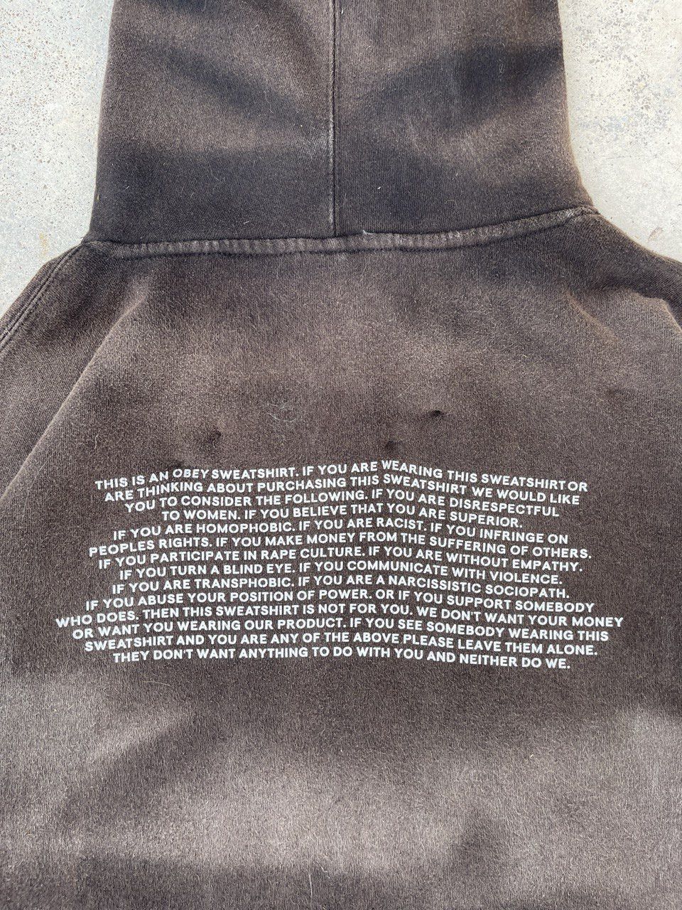 Obey Distressed Sun Faded Obey Wild Poems Gothic Punk Hoodie Size US XL / EU 56 / 4 - 6 Thumbnail