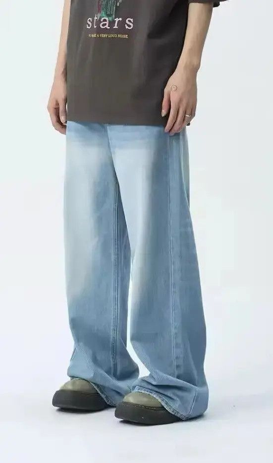 Japanese Brand Wide Leg Denim Pant Size US 32 / EU 48 - 4 Thumbnail