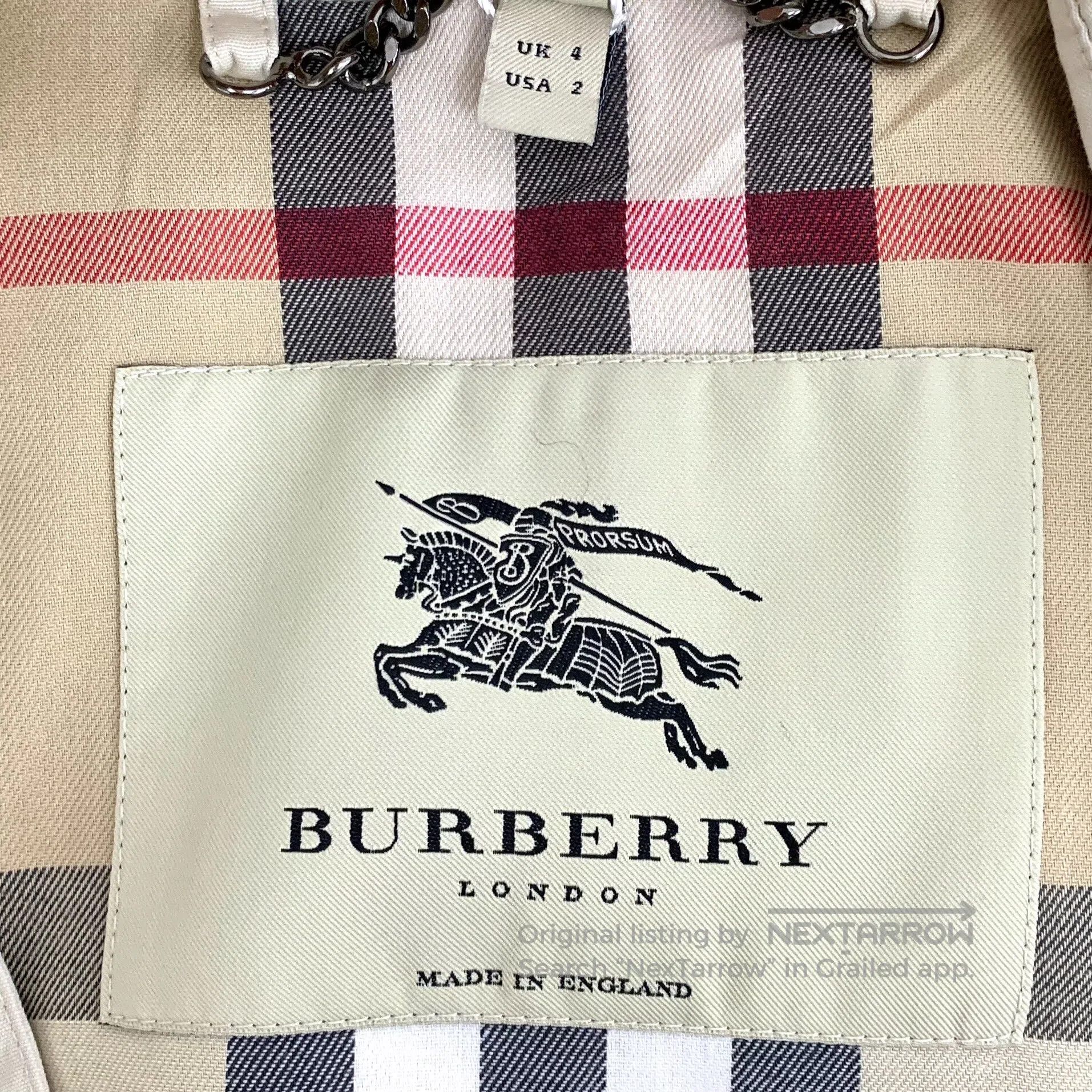 Burberry Burberry Khaki cotton collar double-breasted long-sleeve b Size XS / US 0-2 / IT 36-38 - 5 Thumbnail