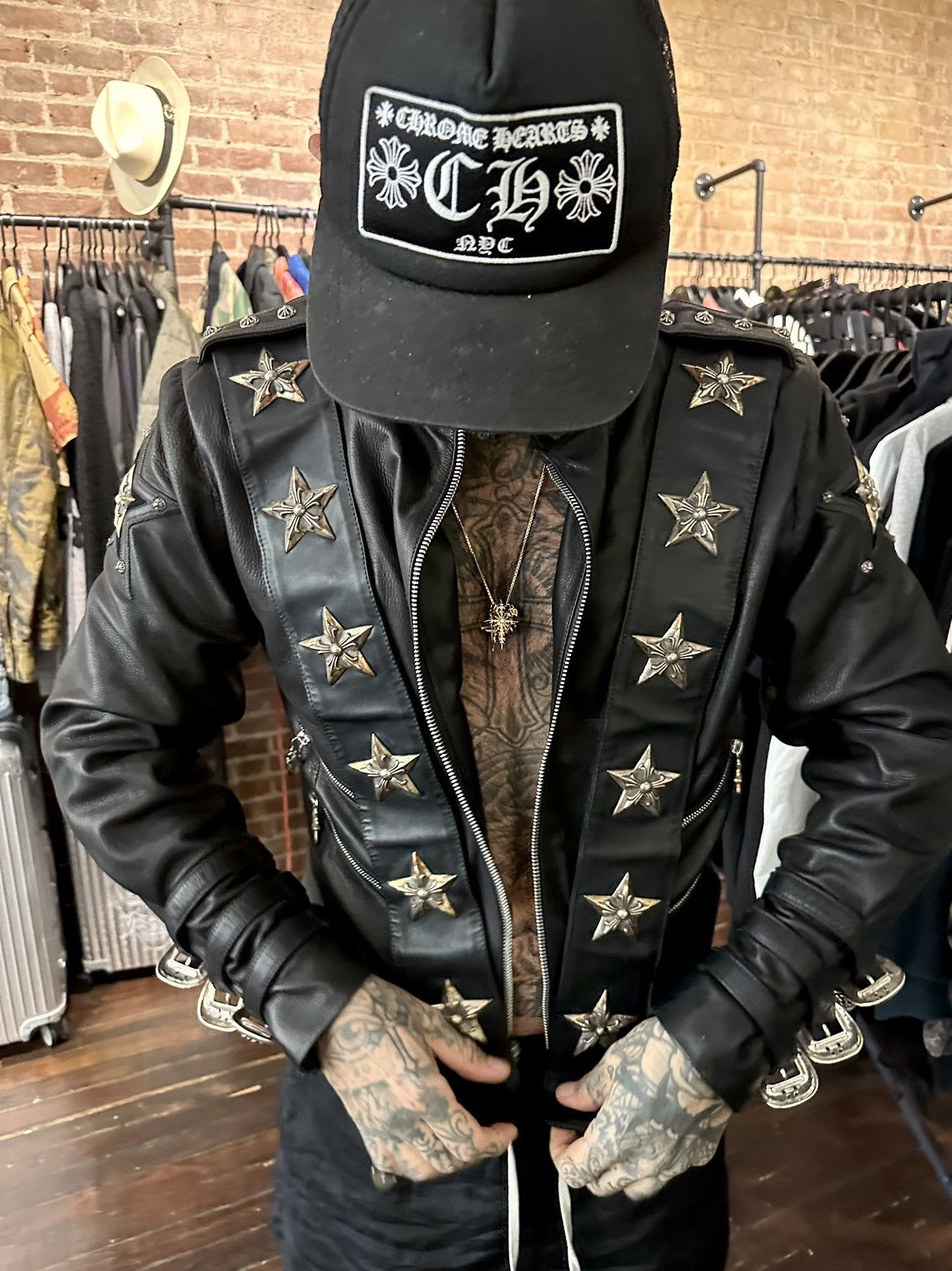 Chrome Hearts CHROME HEARTS COUTURE 1:1 MJ COMMANDER STAR JACKET Size US XL / EU 56 / 4 - 2 Thumbnail