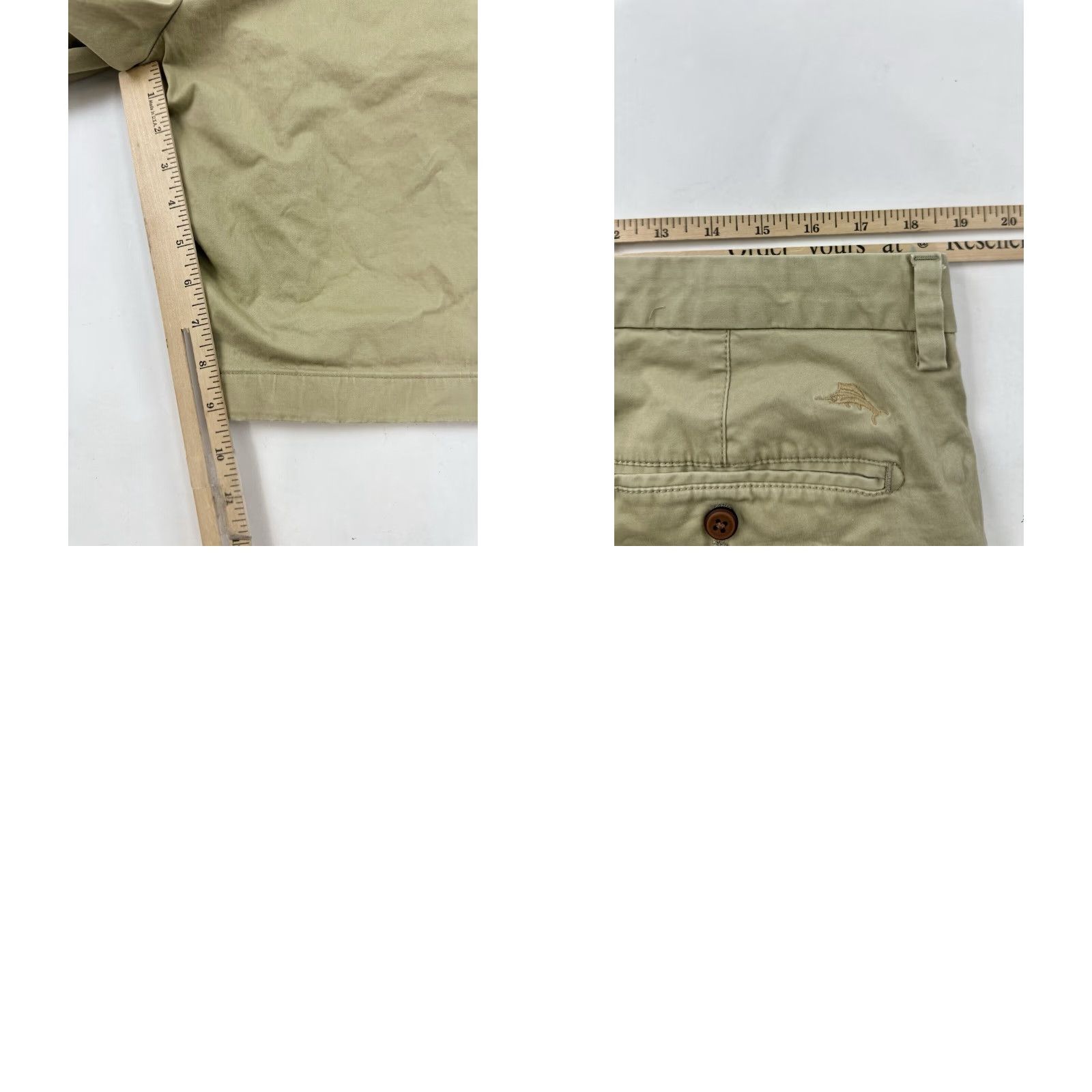 Tommy Bahama Tommy Bahama Shorts Men’s 38 Khaki Chino Twill Golf Casual Pockets Flat Front Zip Beige Cotton Spandex Regular Men Size US 38 / EU 54 - 8 Thumbnail