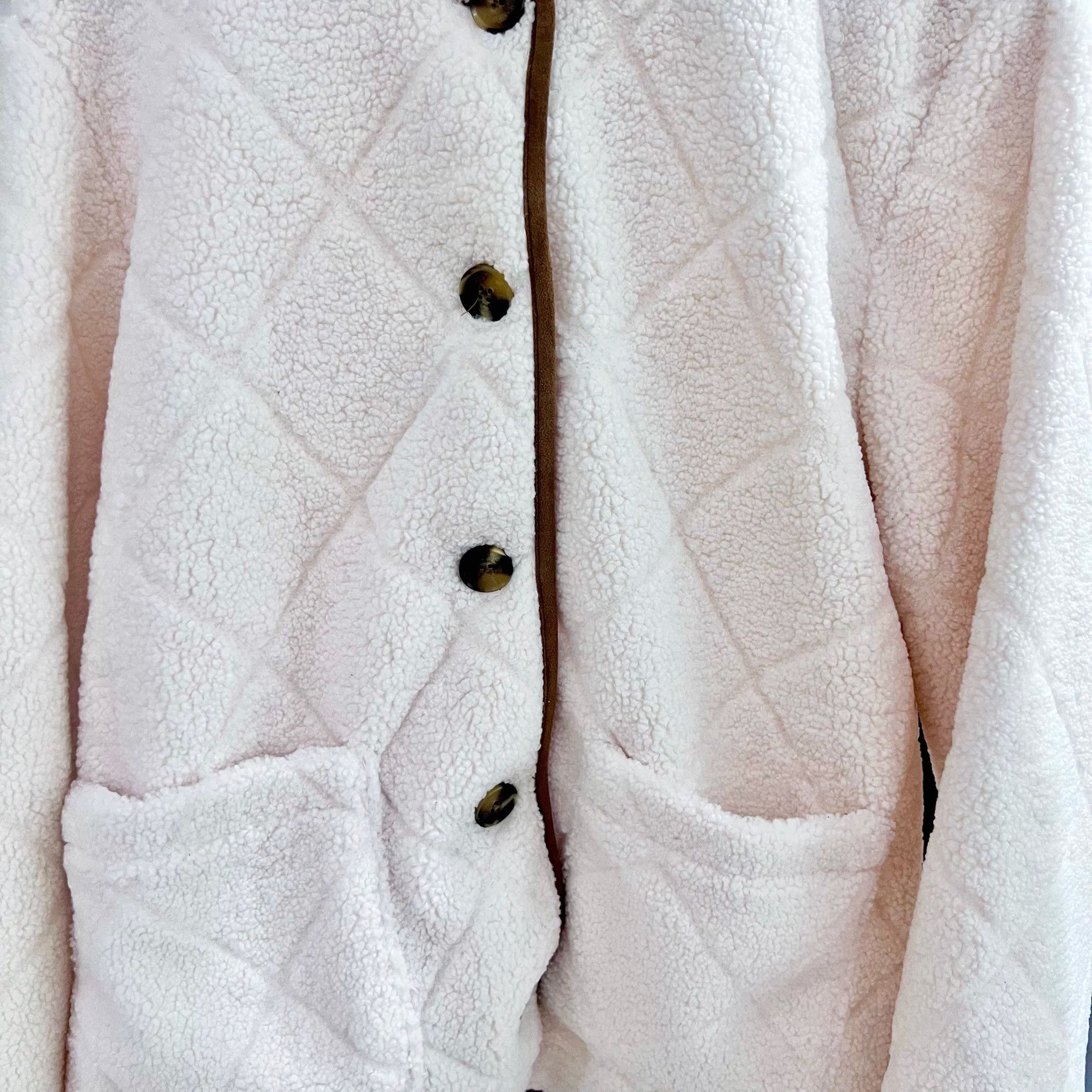 Lauren Ralph Lauren Lauren Ralph Lauren Quilted Faux Shearling Sherpa Jacket Size L / US 10 / IT 46 - 2 Thumbnail