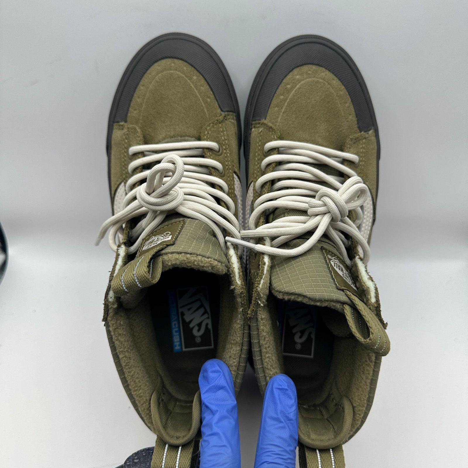 Vans VANS Mens 6.5 MTE Sk8 Hi Olive Green Winter Sneaker Size US 6.5 / EU 39-40 - 6 Thumbnail