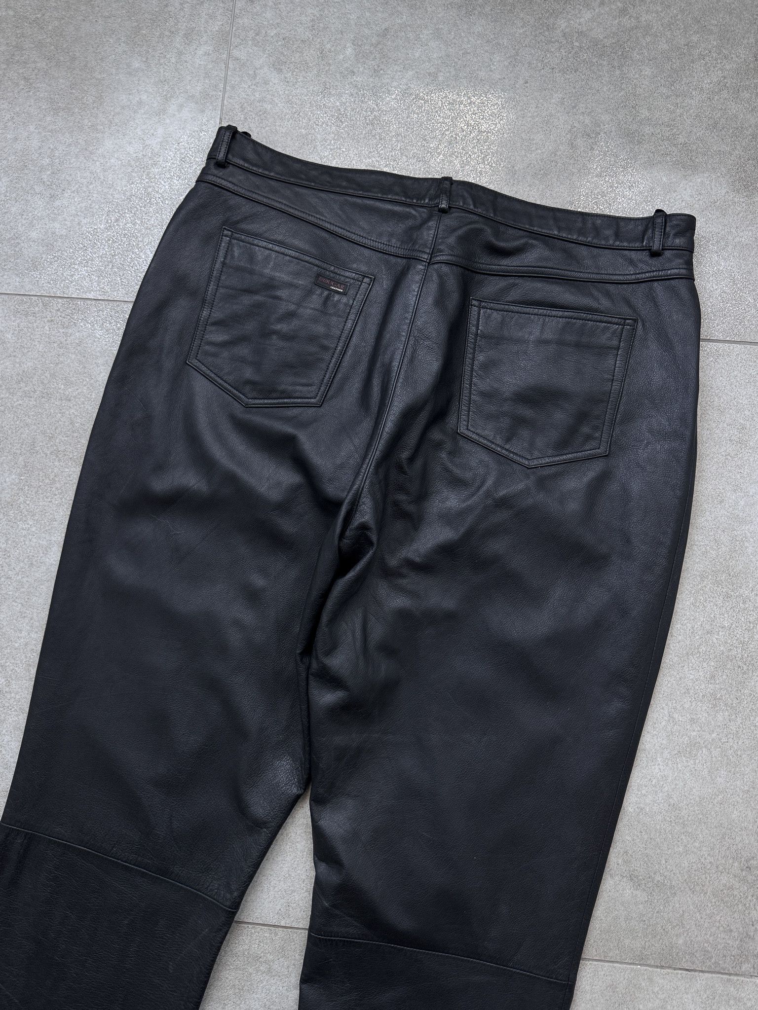 Other Vintage Real Leather Black Pants Size US 40 / EU 56 - 4 Thumbnail