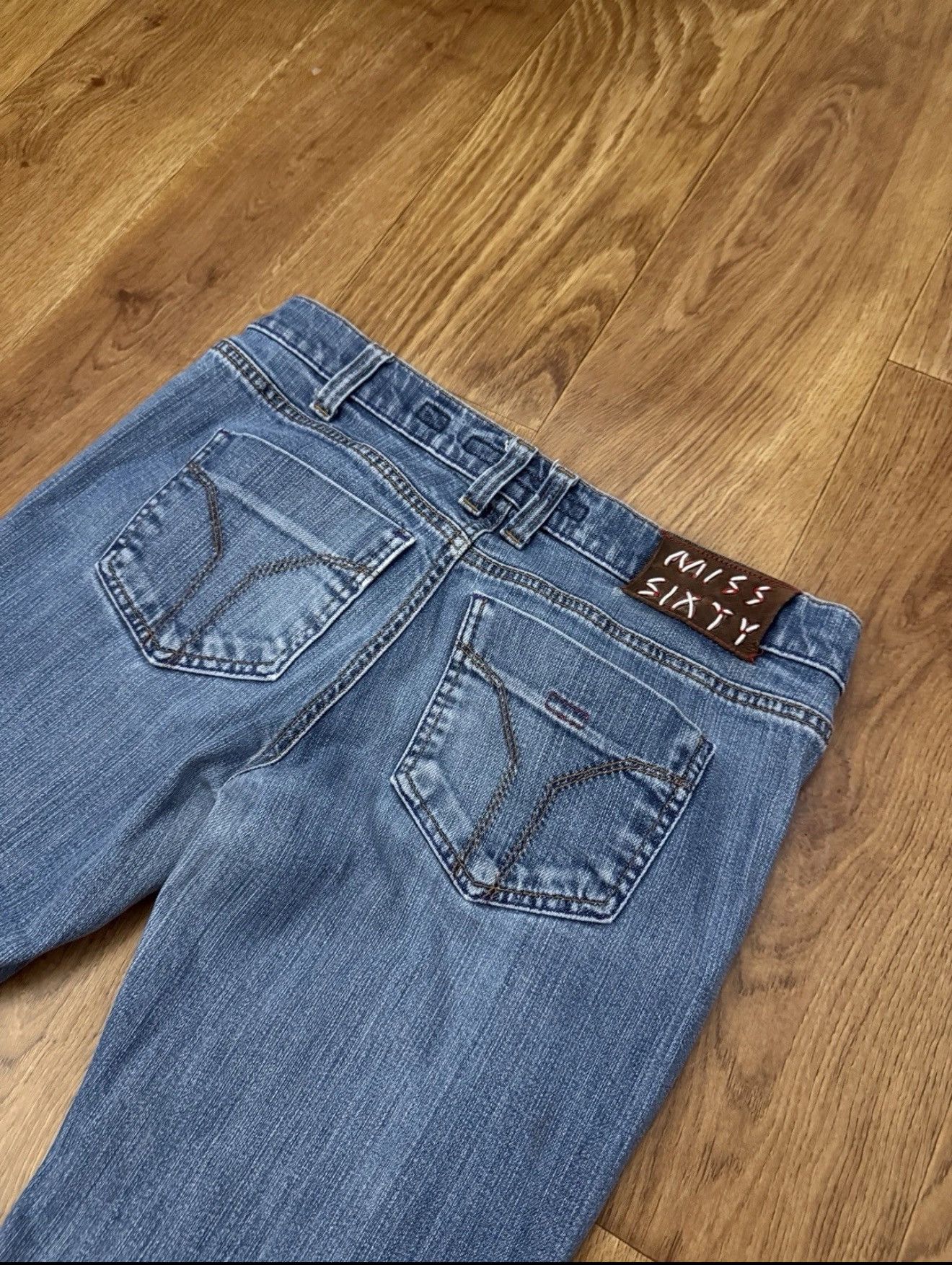 Miss Sixty Miss Sixty Extra Love Low Rise Flared Jeans Hysteric Type Size 32" / US 10 / IT 46 - 3 Thumbnail