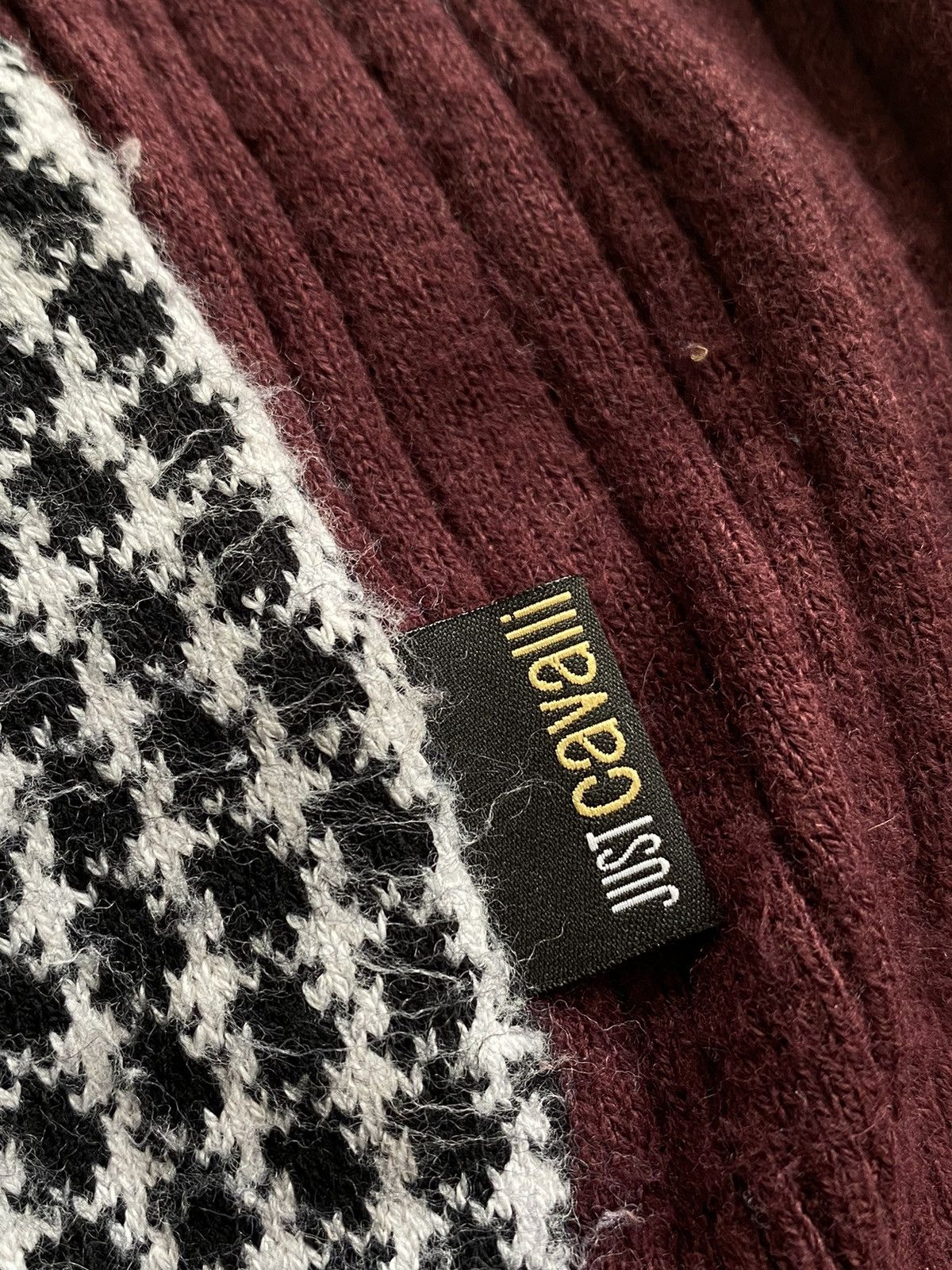 Just Cavalli Just Cavalli V-neck royal Cashmere college sweater Size US XXL / EU 58 / 5 - 6 Thumbnail
